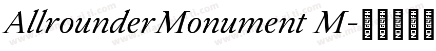 AllrounderMonument M字体转换